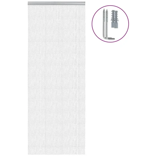 vidaXL Verižna mreža proti mrčesu za vrata 80x212 cm aluminij