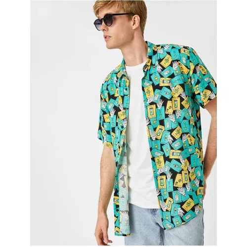 Koton Patterned Short Sleeve Shirt