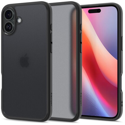 Spigen ULTRA HYBRID OVITEK ZA IPHONE 16 FROST BLACK, (21994345) Slike
