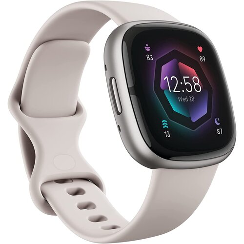 Fitbit SENSE 2 LUNAR WHITE/PLATINUM ALUM Cene