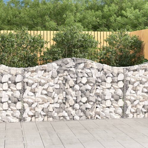  Lučne gabionske ko&scaron;are 8 kom 200x30x100/120cm pocinčano željezo Cijene