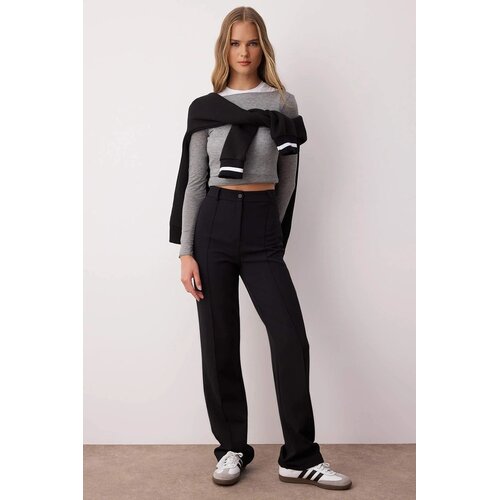 TRENDYOLMILLA ženske pantalone Twoaw26Pl00027, crna Slike