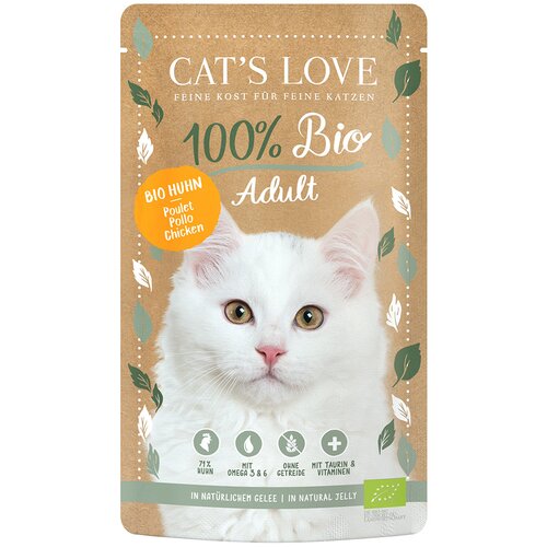 Cat's Love Bio 6 x 100 g - Bio-piščanec Cene
