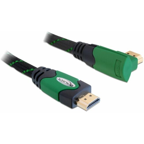 Delock hdmi kabel z mrežno povezavo kotni 1m 4K zelen 82951 Cene