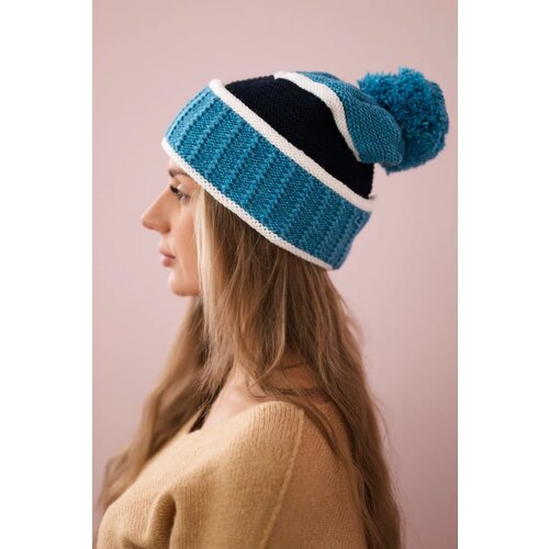 Kesi Women's cap Kinga K297 turquoise + navy blue Cene