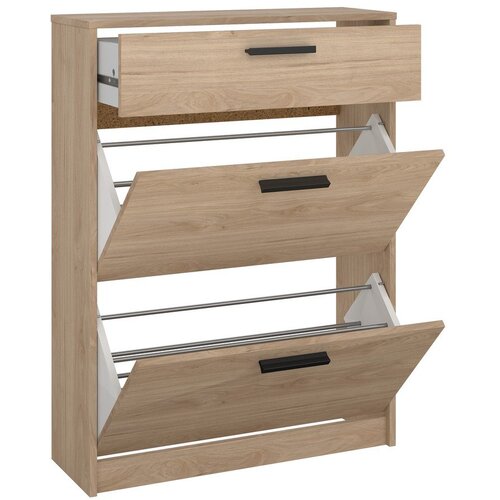 Tvilum Preklopni ormarić za cipele u dekoru hrasta u prirodnoj boji 70x94x24 cm Escape &amp;ndash; Slike