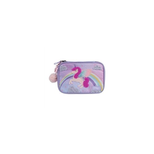 STREET Ovalna pernica Compact Multi Lovely Unicorn Slike