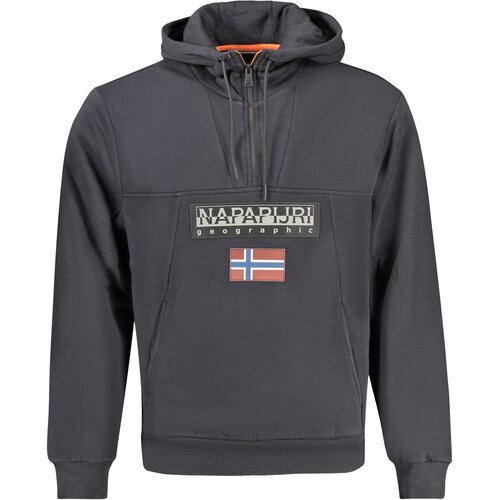 Napapijri SWEATSHIRT WITHOUT ZIP MEN BLACK Slike