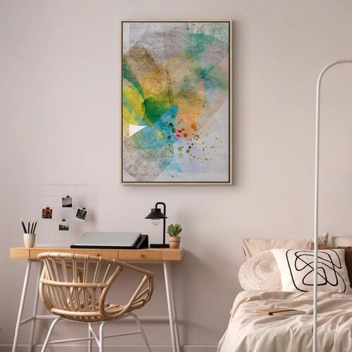  Slika - Butterfly and Dreams (1 Part) Vertical 40x60 U prirodnom drvenom okviru Slike