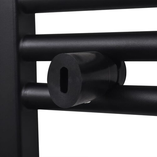  Crni kupaonski radijator za centralno grijanje zaobljeni 500 x 1160 mm Slike
