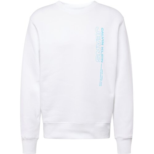 Calvin Klein Jeans Sweater majica tirkiz / prljavo bijela Slike