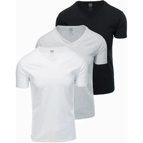 Ombre Set of V-NECK cotton shirts 3-pack