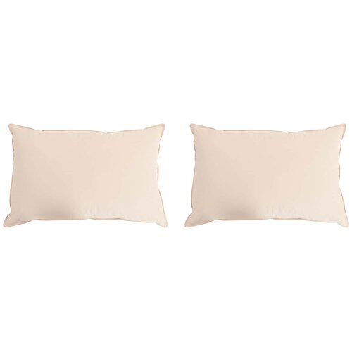 VidaXL Jastuk 2 kom. 40 x 80 cm Sve sezone Kapok vlakno Bež - 40 x 80 cm 2 Slike