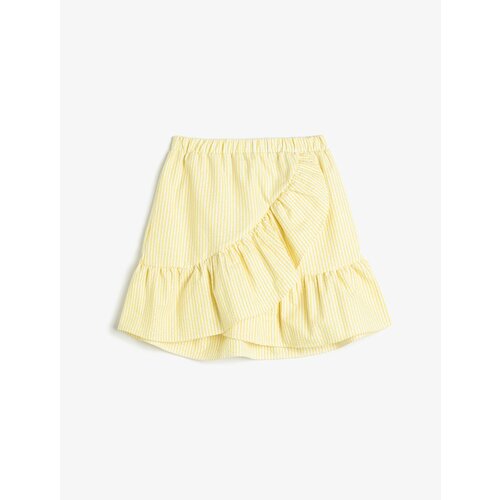 Koton Mini Skirt with Frill Tiered Elastic Waist Cene