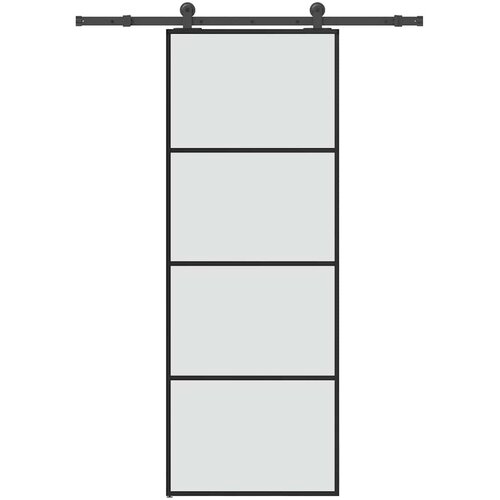  Klizna vrata s priborom 76 x 205 cm od ESG stakla i aluminija Cijene