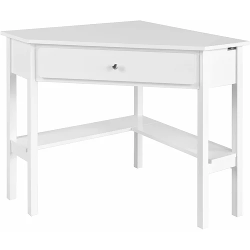 SoBuy domača pisarniška računalniška miza bele barve v skandinavskem slogu, (20815258)