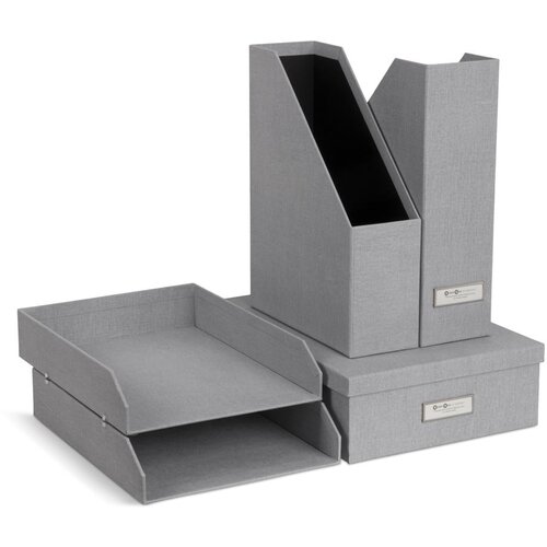 Bigso Box of Sweden Kartonasti organizatorji za dokumente v kompletu 5 ks Holger &amp;ndash; Slike