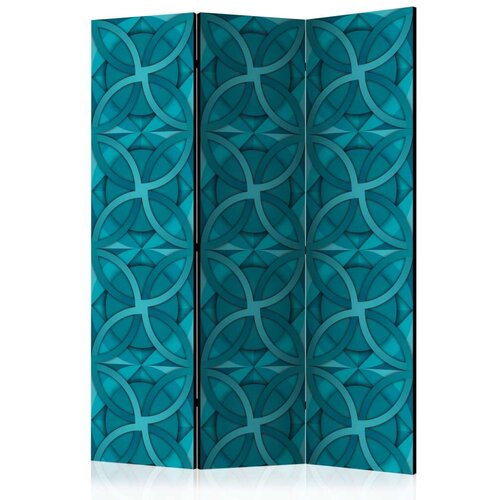  Paravan u 3 dijela - Geometric Turquoise [Room Dividers] 135x172 Cijene