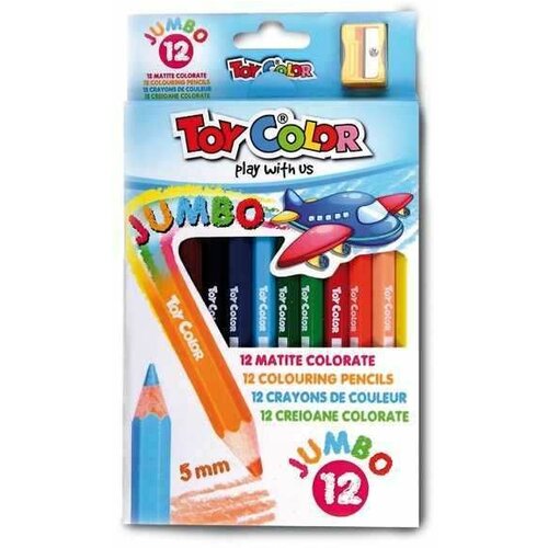 Toy Color drvene bojice jumbo set 1/12 000637 Cene