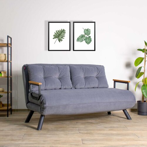 ATELIER Sando 2-Seater - Grey raztegljiv dvosed, (20802289) Slike