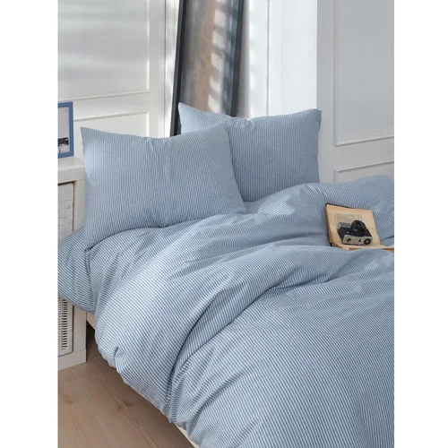 Mijolnir Modra enojna posteljnina 140x200 cm Lizbon –