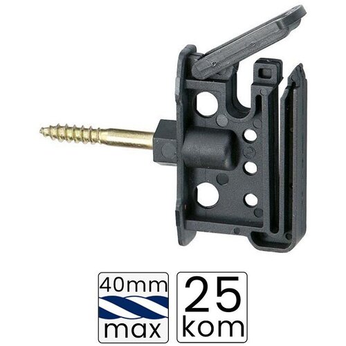 Kerbl Izolator za električnog pastira za traku do 40mm Maxi Tape 25/1 Cene