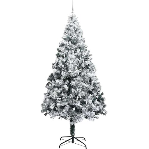  Umjetno božićno drvce s 300 LED svjetlima Zelena 240 x 150 cm Slike