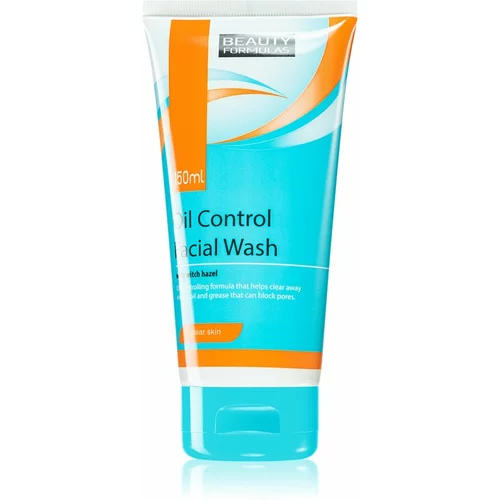 Beauty Formulas Clear Skin Oil Control čistilni gel za mastno in problematično kožo 150 ml