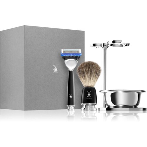M&amp;uuml;hle RYTMO Black Pure Badger Fusion set za britje 1 kos Slike