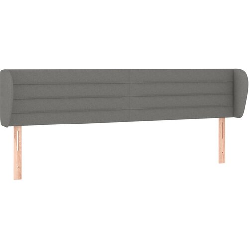 Maison Chic vzglavna omarica - nočna omarica - posteljna omarica z u&amp;scaron;esi temno sivo 183x23x78/88 cm blago, (21712090) Slike