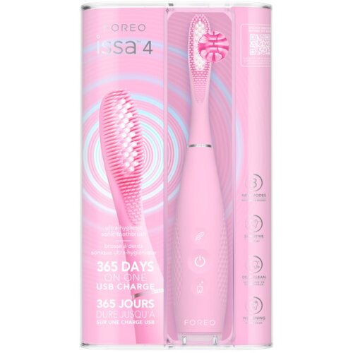 Foreo ISSA&amp;trade; 4 električna zobna &amp;scaron;četka Pearl Pink 1 kos Slike