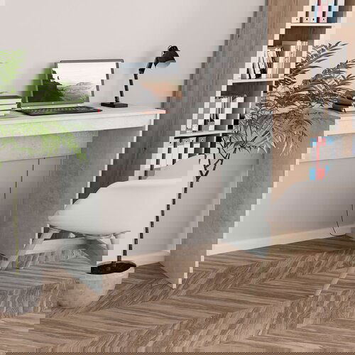 vidaXL Radni stol siva boja betona 90 x 40 x 72 cm od iverice Cijene