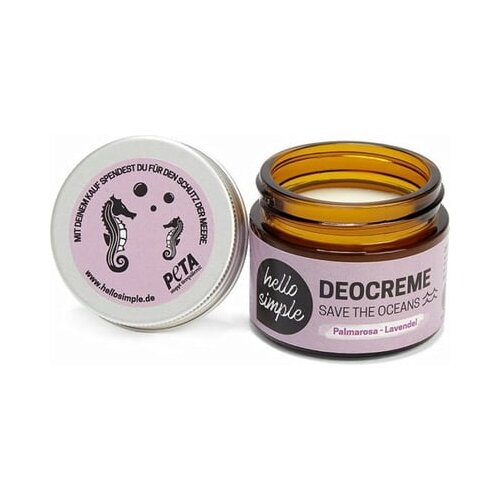 Hello simple &amp;quot;Save the Oceans&amp;quot; Dezodorans krema - Palmarosa i lavanda Slike