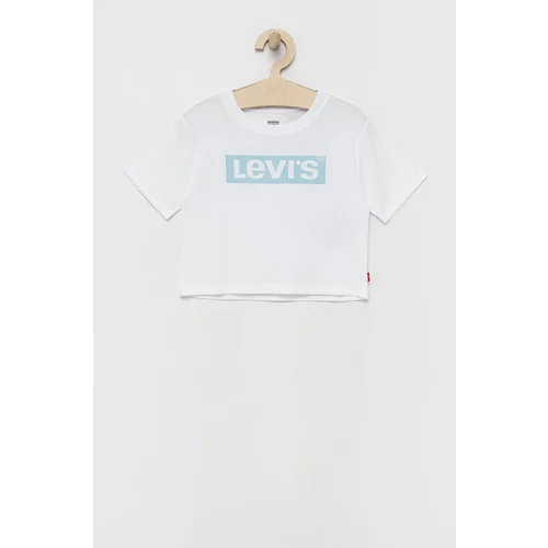 Levi's Dječja pamučna majica kratkih rukava boja: bijela