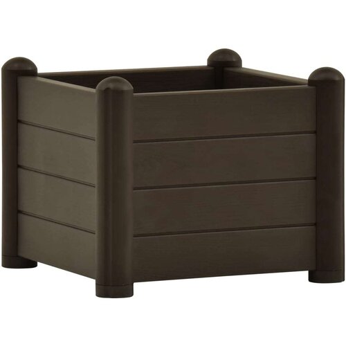 Povi&amp;scaron;ena vrtna gredica PP boja kave 43 x 43 x 35 cm Slike