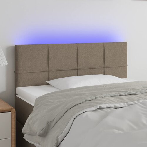  LED uzglavlje smeđesivo 100x5x78/88 cm od tkanine Cijene
