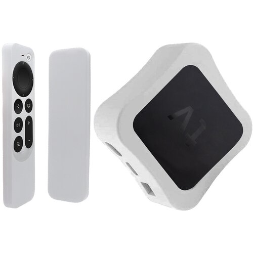 INF Silikonski ovitek za daljinski upravljalnik Apple TV 4K (2021) White, (21749063) Cene