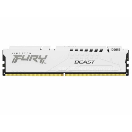 Kingston 16GB 5200MHz DDR5 W.White, Fury Beast (1x16GB)CL40, XMP 3.0 Ready, Slike
