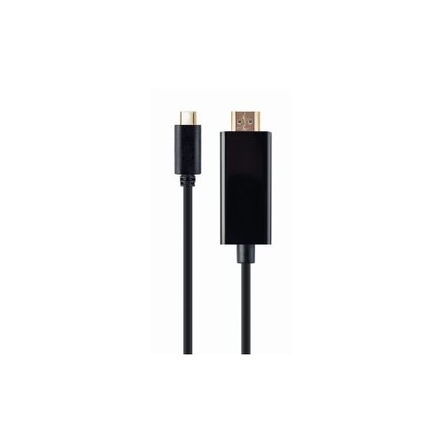  USB kabl adapter Type-C male to HDMI-male 4K 30Hz, 2 m, black, GEMBIRD, A-CM-HDMIM-01 Slike