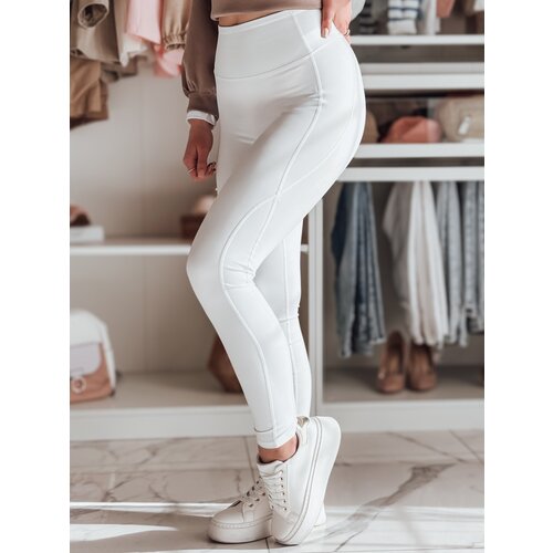 DStreet Legginsy damskie sportowe FITTATO białe Slike