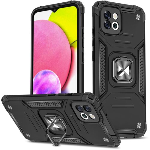 Wozinsky Armoured etui za Samsung Galaxy A03, magnetni nosilec Ring Armor, črn, (21896193) Cene