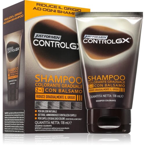Just_for_men Control GX Shampoo šampon in balzam za sive lase za moške 118 ml Cene