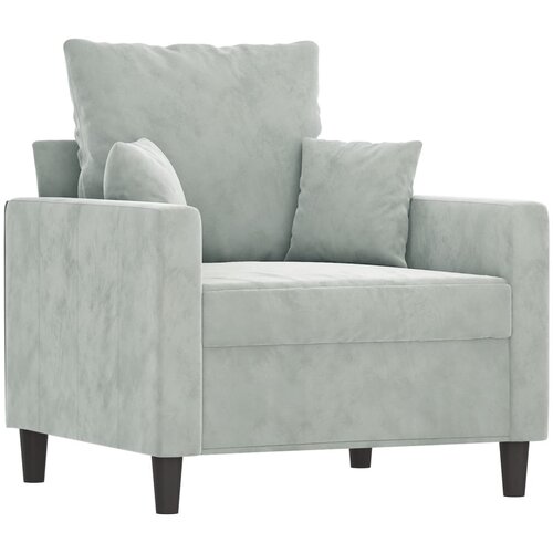  4-dijelni set sofa s jastucima svjetlosivi bar&amp;scaron;unasti Slike
