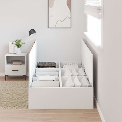  Krevet za pohranu Bijeli 80x200 cm Slike