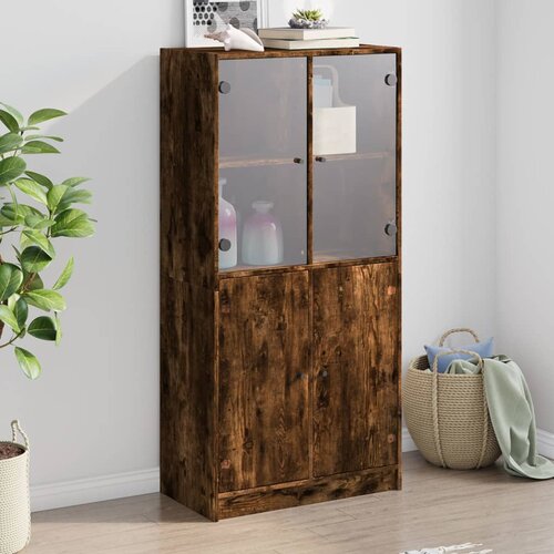 vidaXL Visoka komoda s vratima 68x37x142 cm konstruirano drvo Cijene
