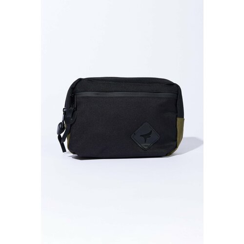 AC&Co / Altınyıldız Classics Men's Black-Khaki Zippered Double Compartment Waist Bag Slike