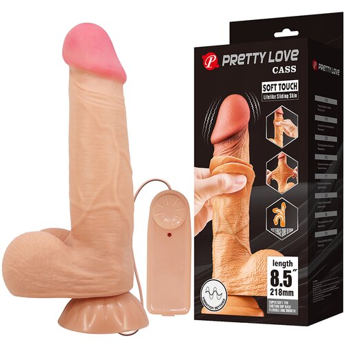 Vibro dildo sa kozicom koja se pomera Cass Slike