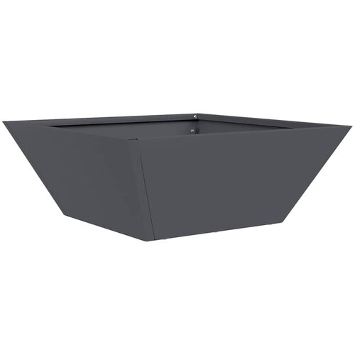  Vrtna saksija 5 pcs Antracit 40 x 40 x 15 cm Čelična vrata Slike