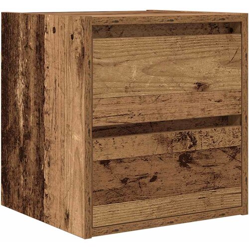 vidaXL Stenska nočna omarica starinski les 38x34x40 cm, (21828903) Cene