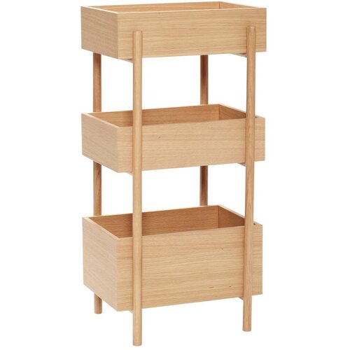 H&amp;uuml;bsch Pomoćni stol od punog hrasta u prirodnoj boji 34x43 cm Stack &amp;ndash; Slike